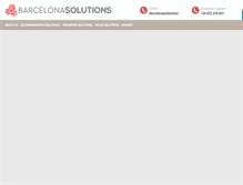 Tablet Screenshot of barcelonasolutions.com